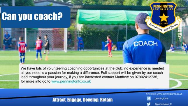 Volunteer coaches wanted — no experience needed